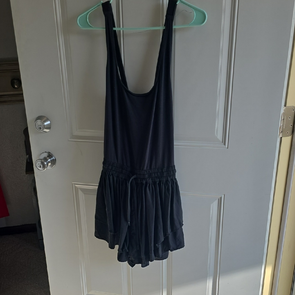 Black Sleeveless Romper